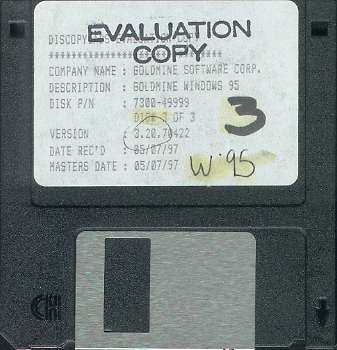 GoldMine 95 Install Diskette